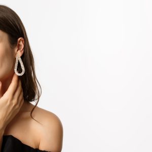 Gold-Plated Pearl Drop Earrings